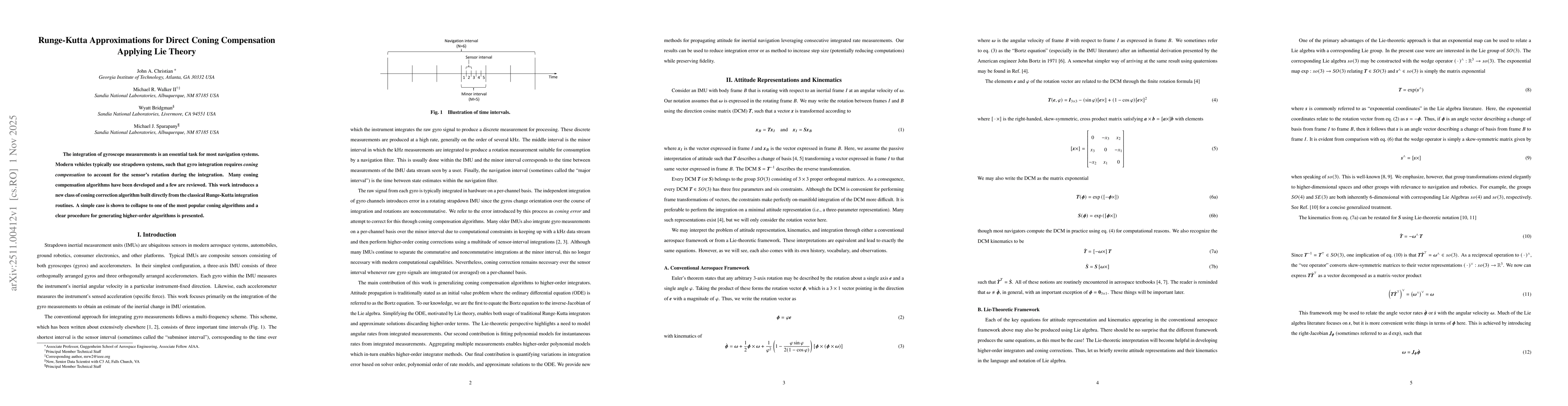 Thumbnail for Runge-Kutta Approximations for Direct Coning Compensation Applying Lie Theory