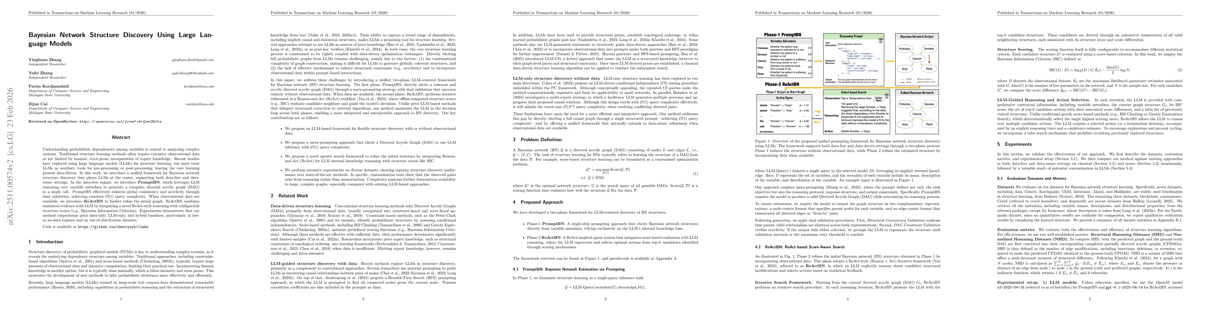 Thumbnail for Bayesian Network Structure Discovery Using Large Language Models