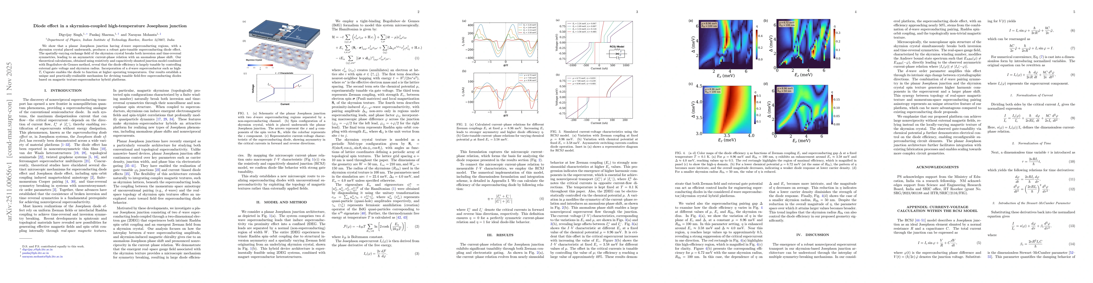 Thumbnail for Diode effect in a skyrmion-coupled high-temperature Josephson junction