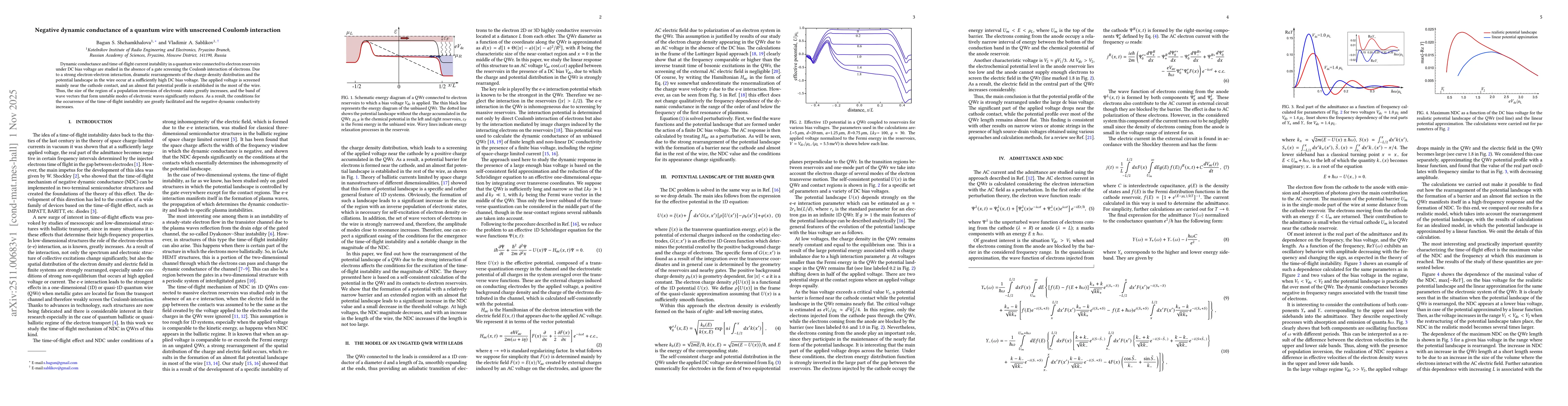 Thumbnail for Negative dynamic conductance of a quantum wire with unscreened Coulomb interaction