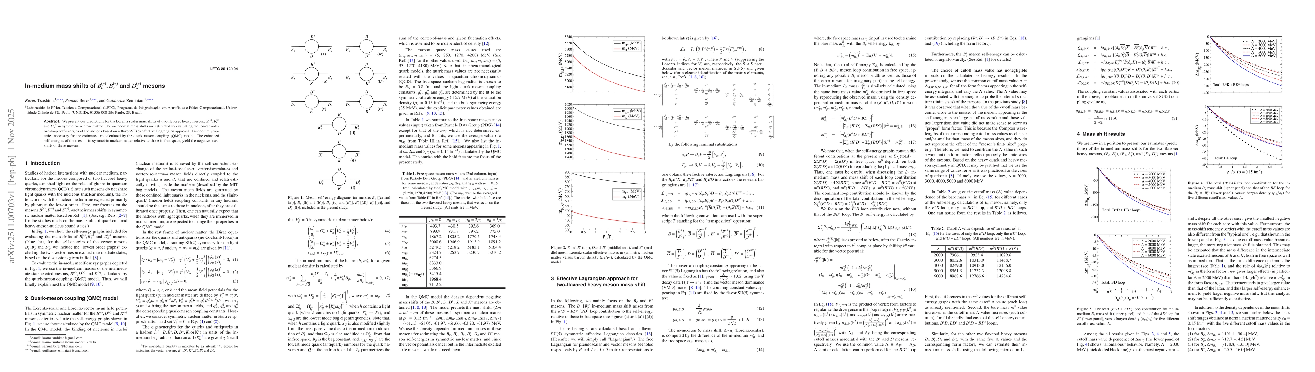 Thumbnail for In-medium mass shifts of $B_c^{(*)}, B_s^{(*)}$ and $D_s^{(*)}$ mesons
