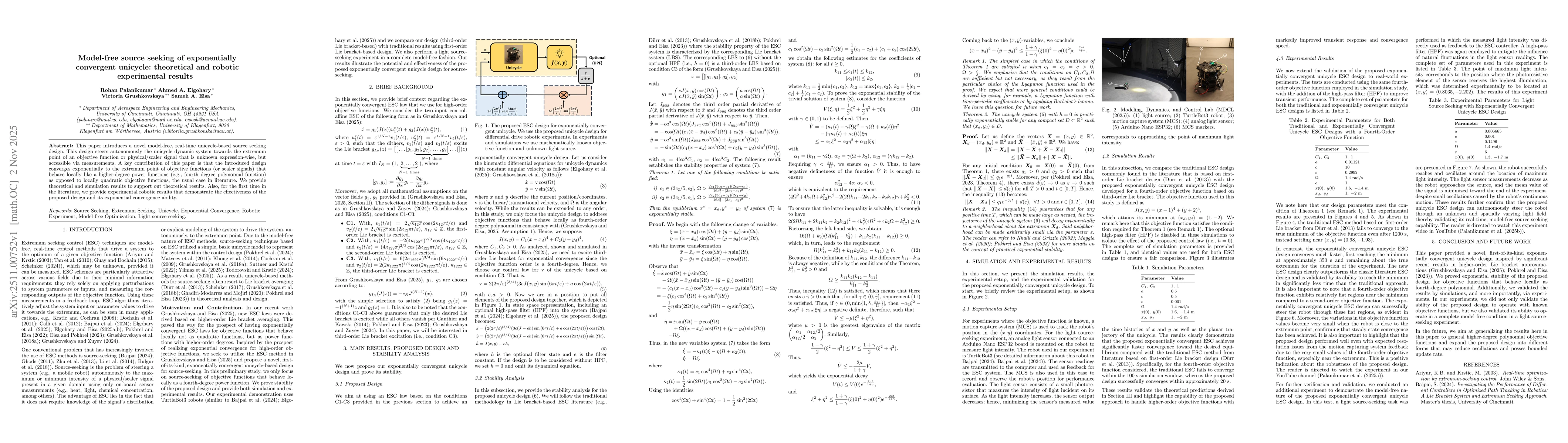 Thumbnail for Model-free source seeking of exponentially convergent unicycle: theoretical and robotic experimental results