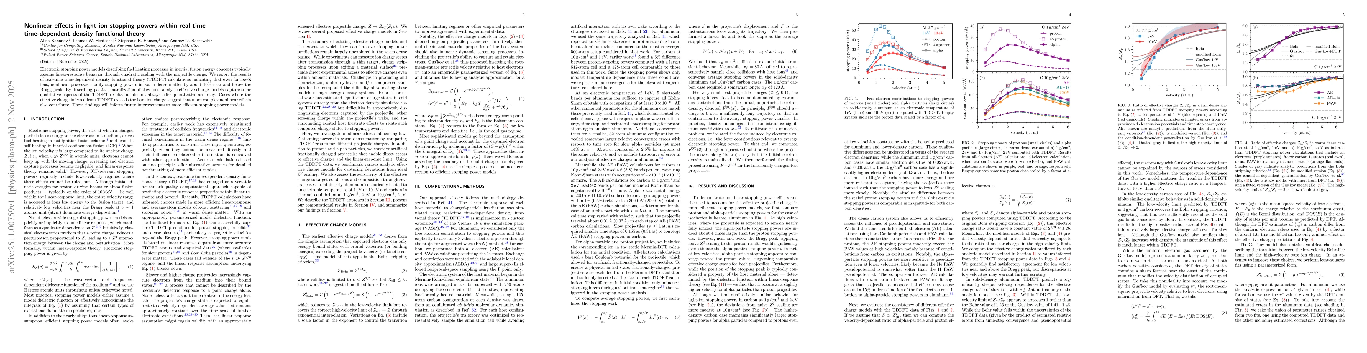 Thumbnail for Nonlinear effects in light-ion stopping powers within real-time time-dependent density functional theory