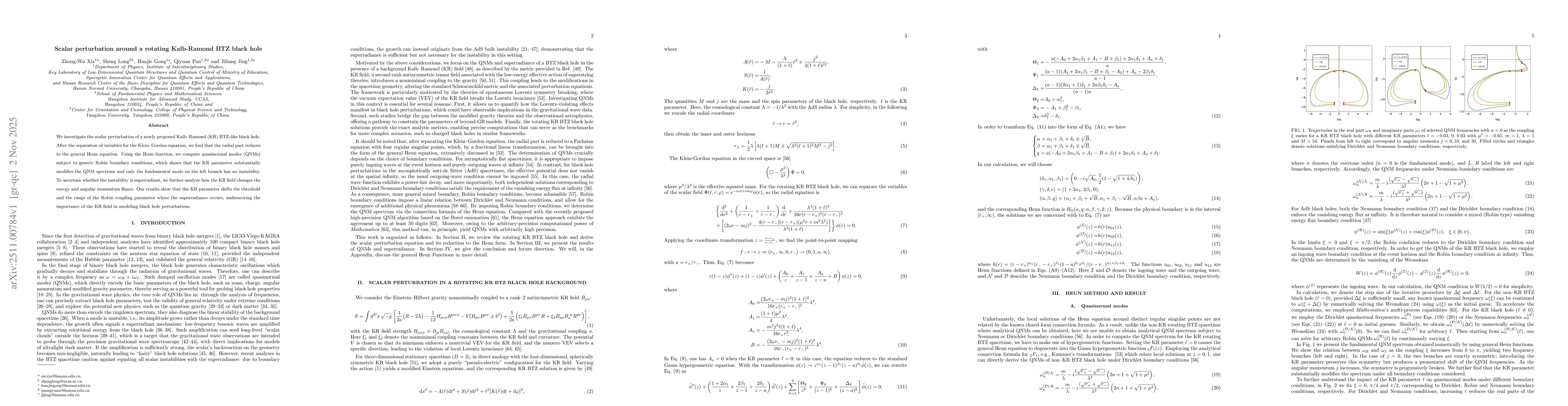 Thumbnail for Scalar perturbation around a rotating Kalb-Ramond BTZ black hole