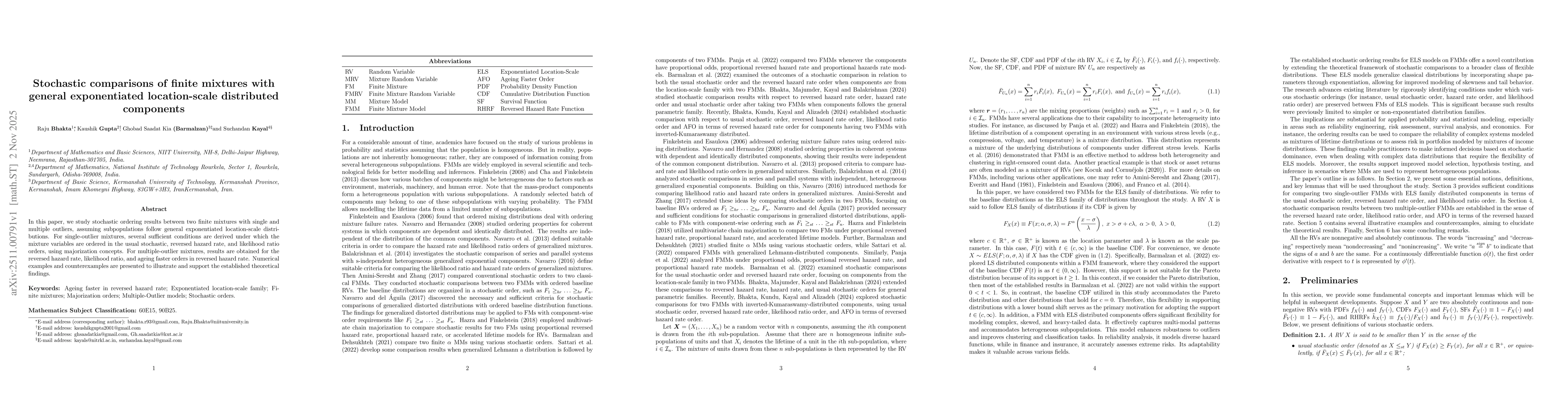 Thumbnail for Stochastic comparisons of finite mixtures with general exponentiated location-scale distributed components