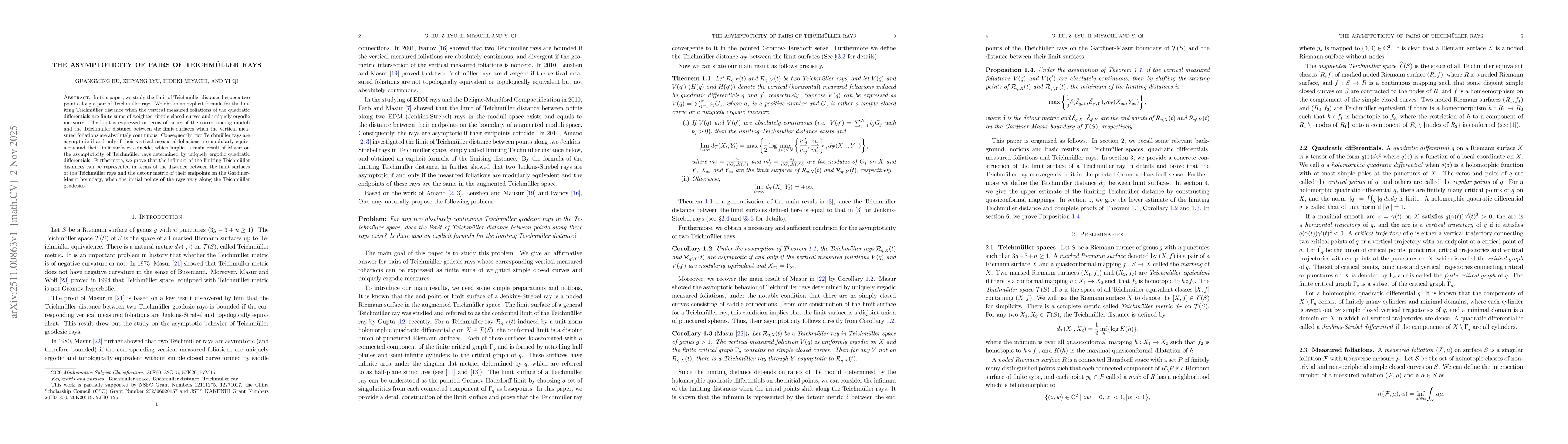 Thumbnail for The asymptoticity of pairs of Teichmüller rays