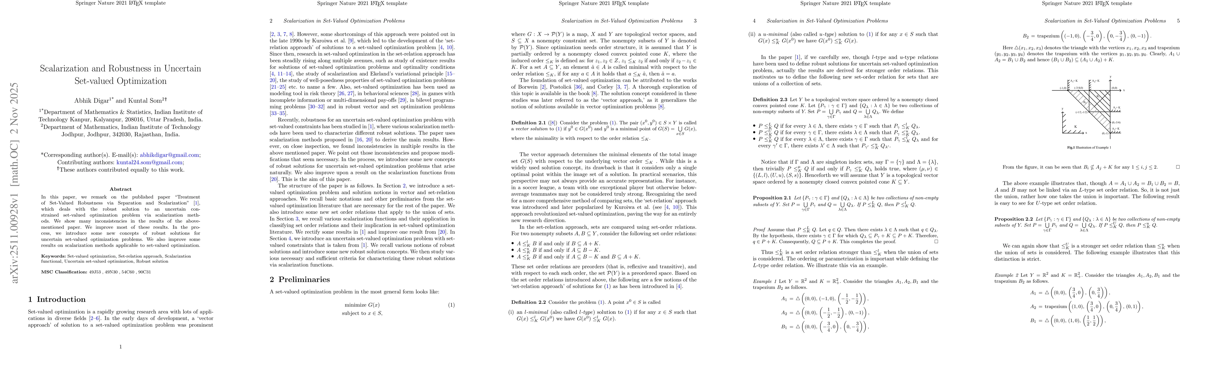 Thumbnail for Remarks on the paper "Treatment of Set-Valued Robustness via Separation and Scalarization"