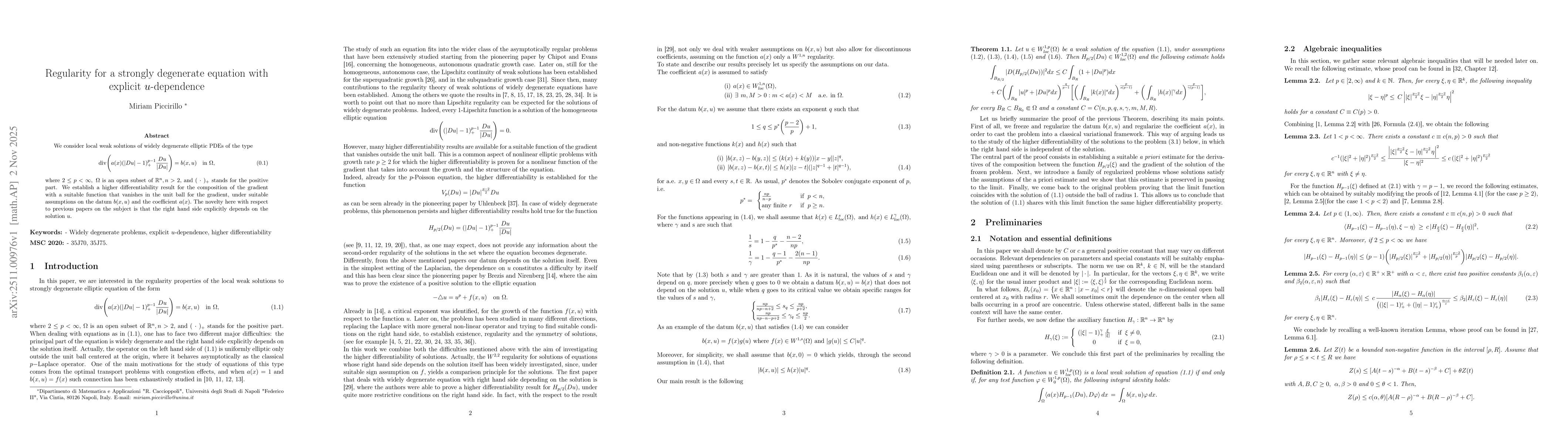 Thumbnail for Regularity for a strongly degenerate equation with explicit $u$-dependence