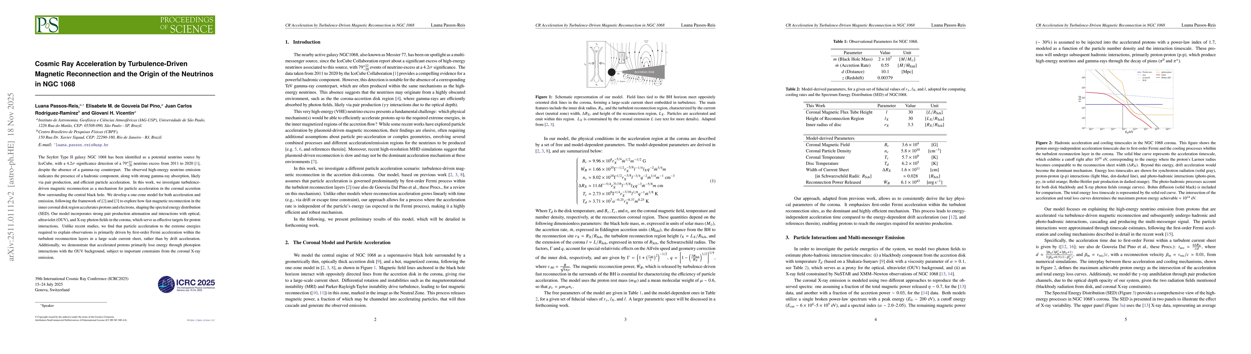 Thumbnail for Cosmic Ray Acceleration by Turbulence-Driven Magnetic Reconnection and the Origin of the Neutrinos in NGC 1068