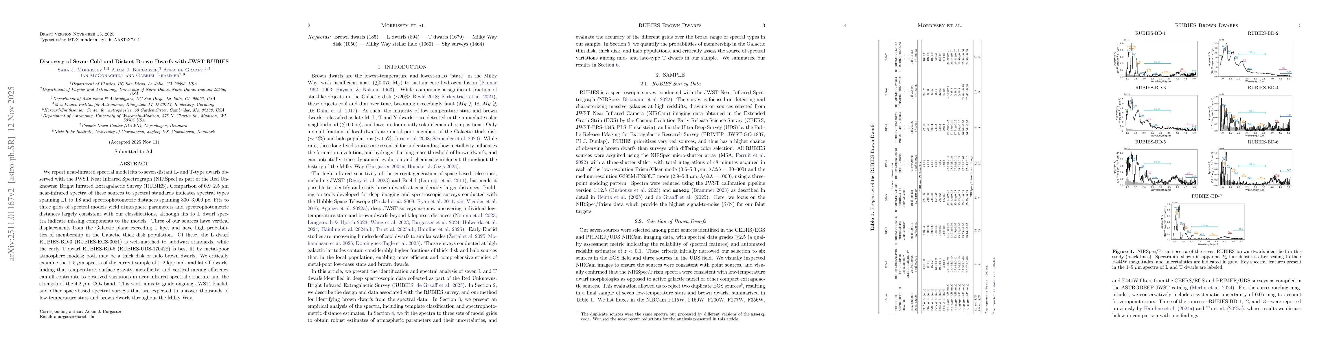 Thumbnail for Discovery of Seven Cold and Distant Brown Dwarfs with JWST RUBIES