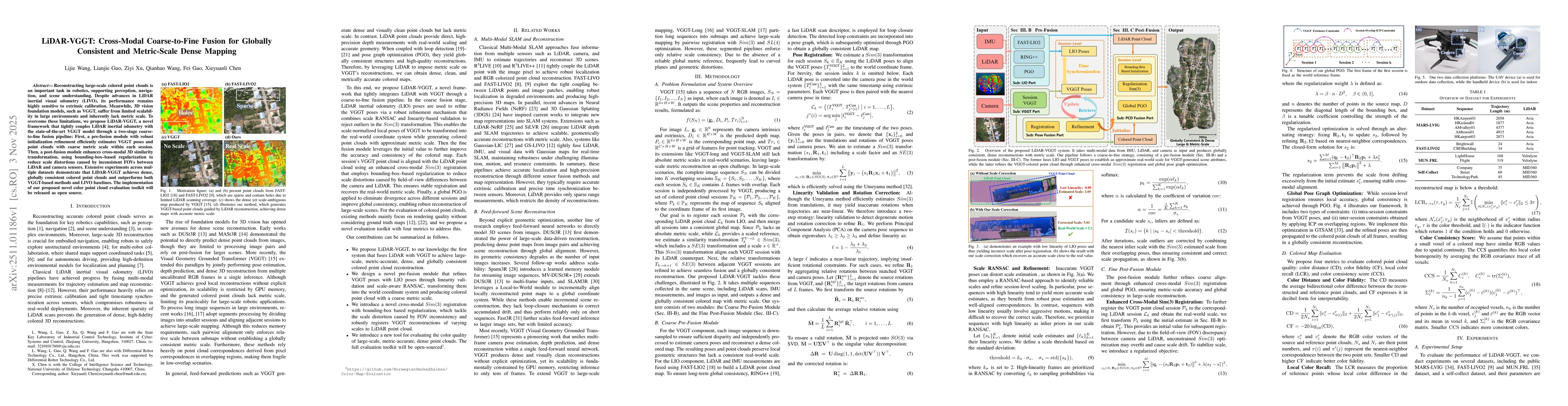 Thumbnail for LiDAR-VGGT: Cross-Modal Coarse-to-Fine Fusion for Globally Consistent and Metric-Scale Dense Mapping