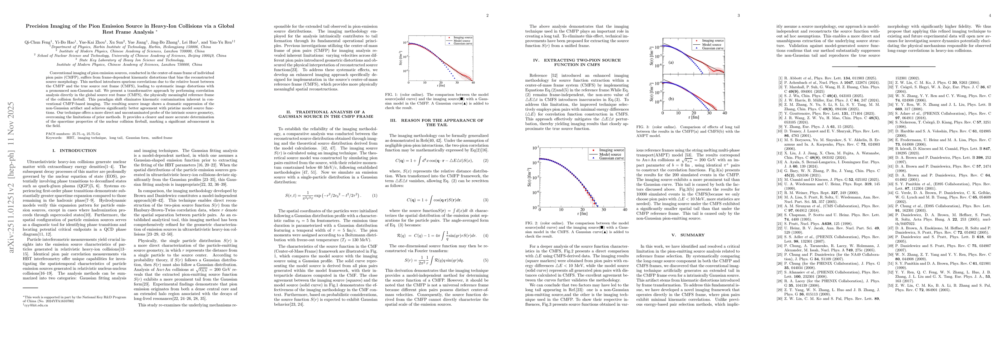 Thumbnail for Precision Imaging of the Pion Emission Source in Heavy-Ion Collisions via a Global Rest Frame Analysis