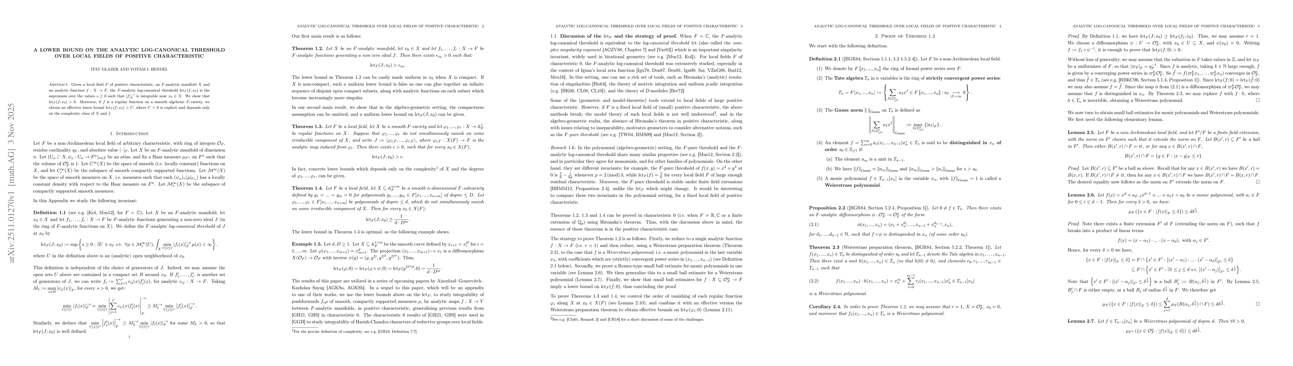 Thumbnail for A lower bound on the analytic log-canonical threshold over local fields of positive characteristic