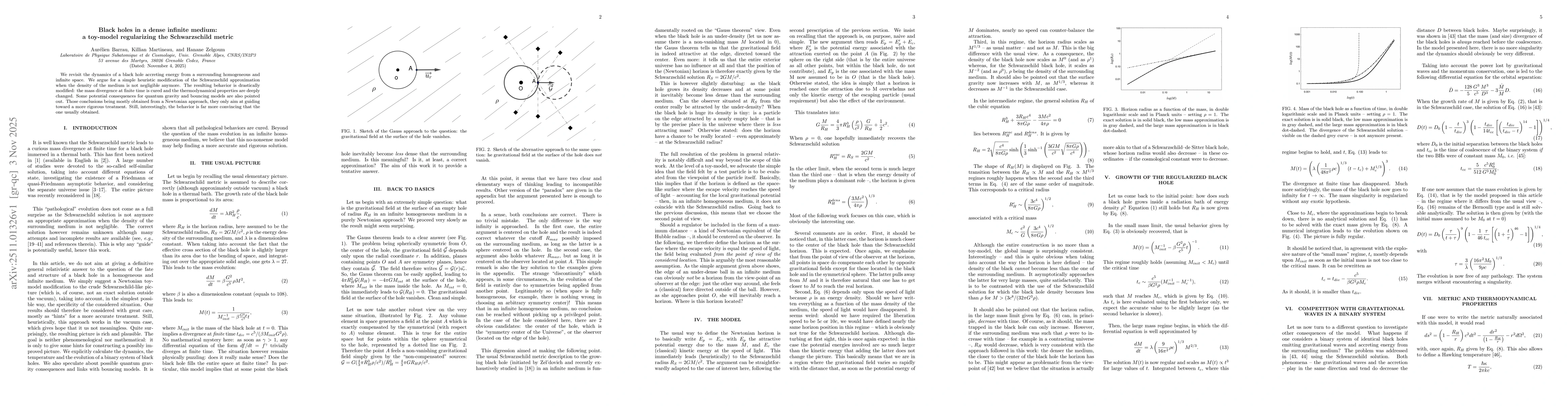Thumbnail for Black holes in a dense infinite medium: a toy-model regularizing the Schwarzschild metric