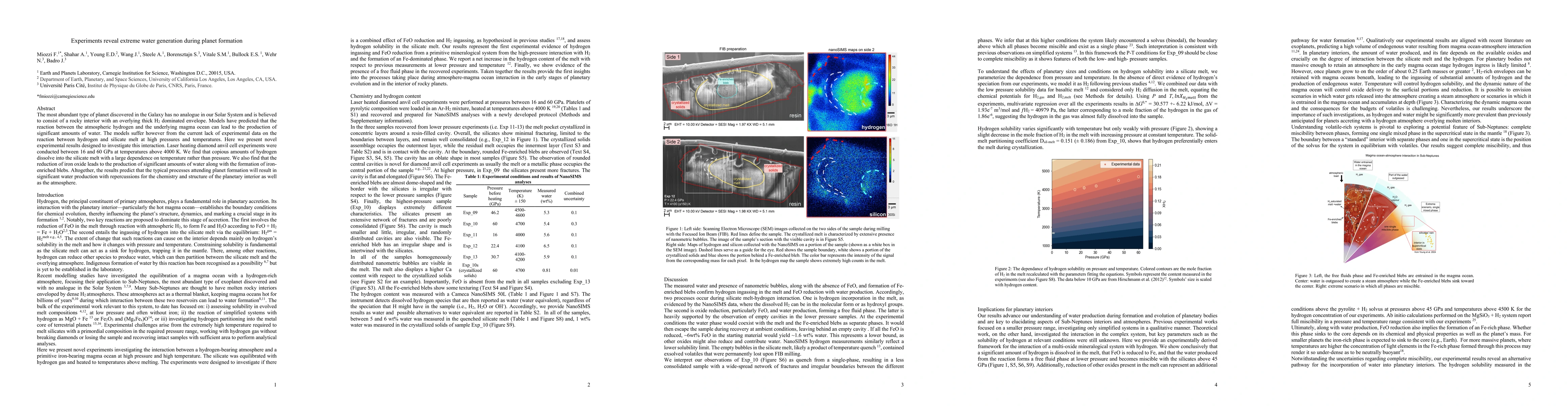 Thumbnail for Experiments reveal extreme water generation during planet formation