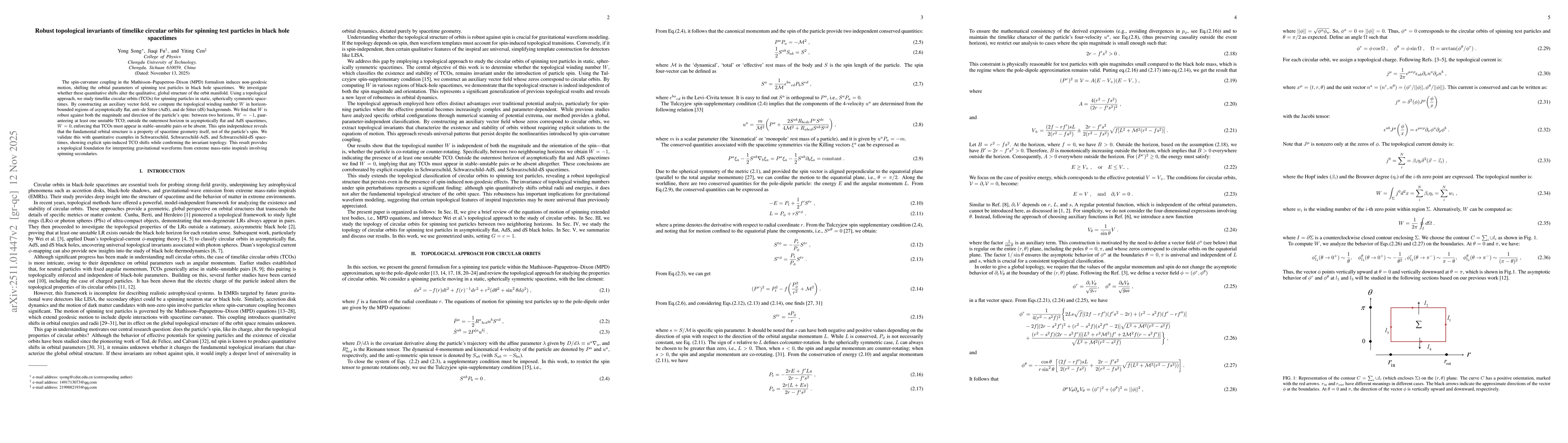 Thumbnail for Robust topological invariants of timelike circular orbits for spinning test particles in black hole spacetimes