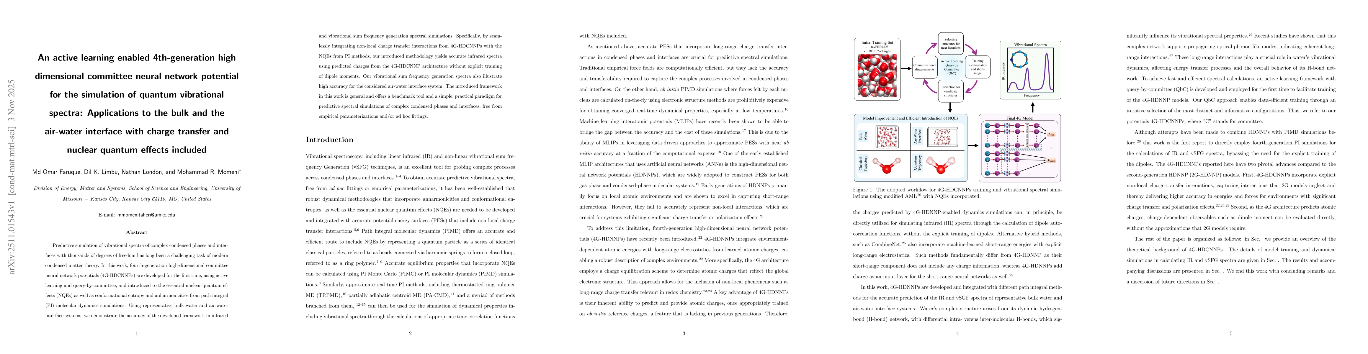 Thumbnail for Toward Spectroscopic Accuracy in Quantum Dynamics Simulations with Fourth-Generation High-Dimensional Committee Neural Network Potentials