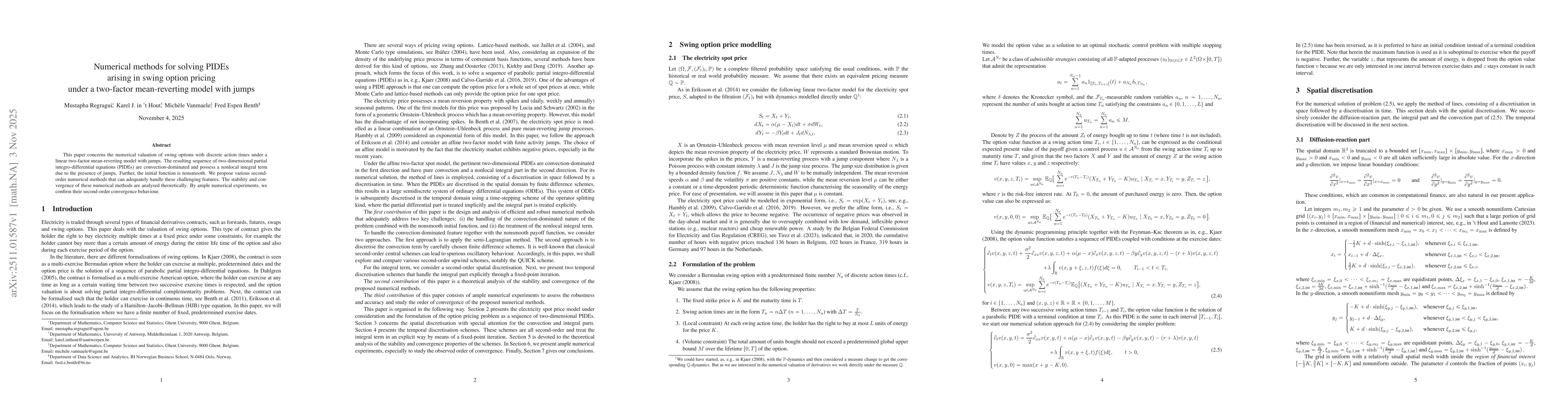 Thumbnail for Numerical methods for solving PIDEs arising in swing option pricing under a two-factor mean-reverting model with jumps