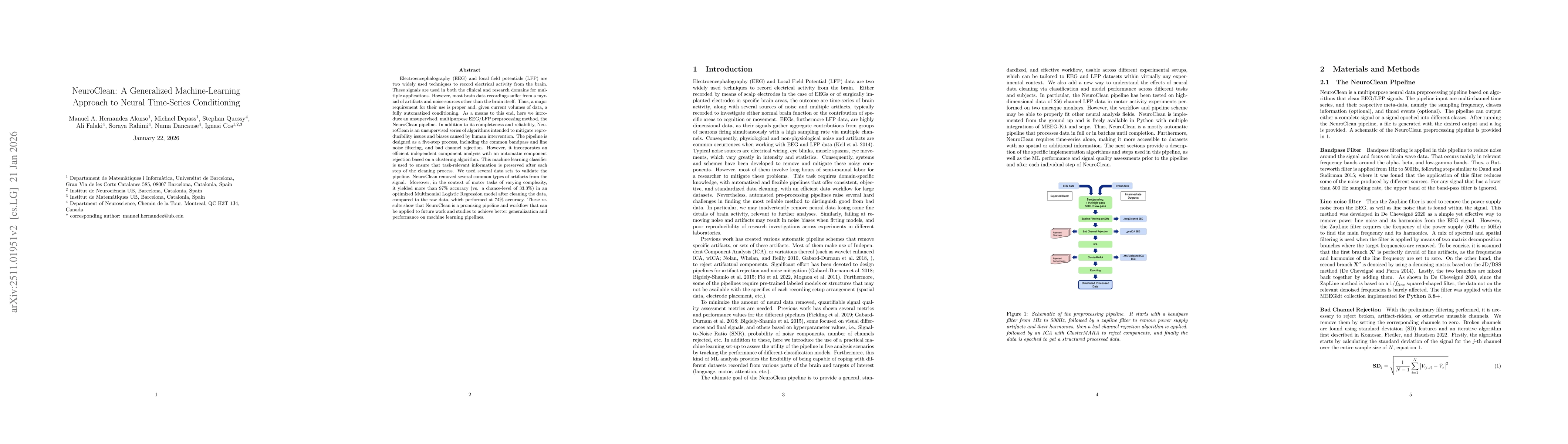 Thumbnail for NeuroClean: A Generalized Machine-Learning Approach to Neural Time-Series Conditioning