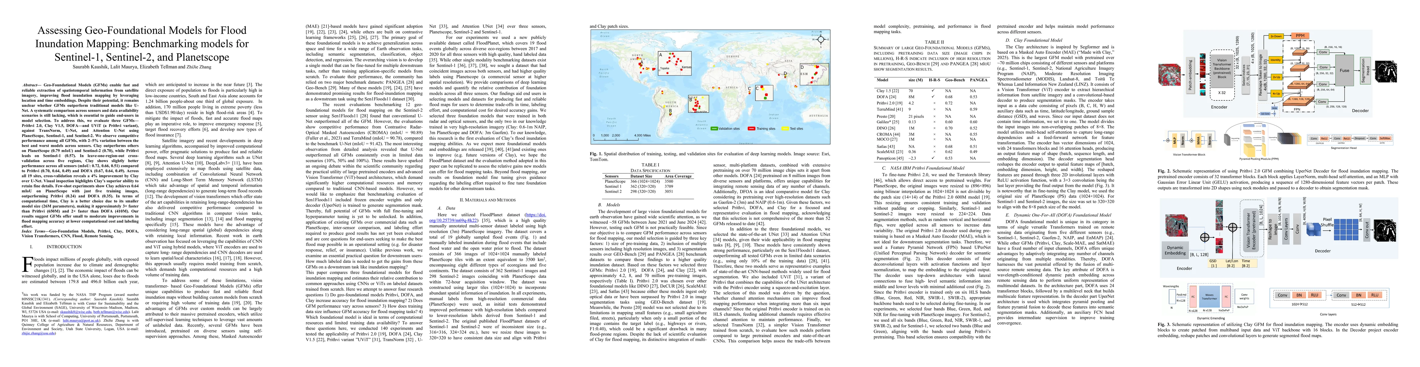 Thumbnail for Assessing the value of Geo-Foundational Models for Flood Inundation Mapping: Benchmarking models for Sentinel-1, Sentinel-2, and Planetscope for end-users