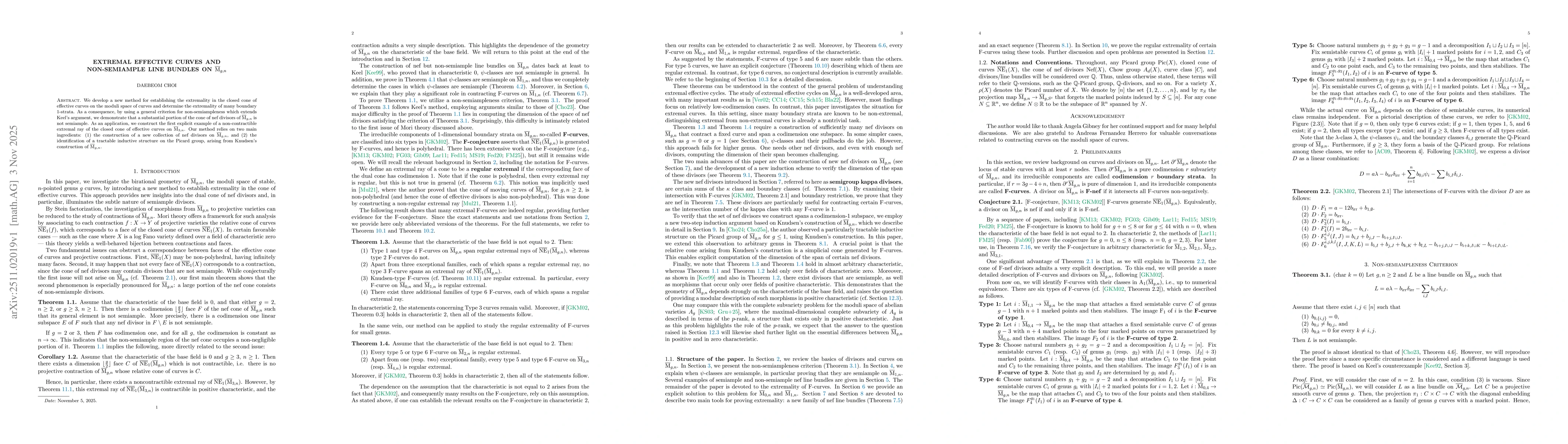 Thumbnail for Extremal effective curves and non-semiample line bundles on $\overline{\rm{M}}_{g,n}$
