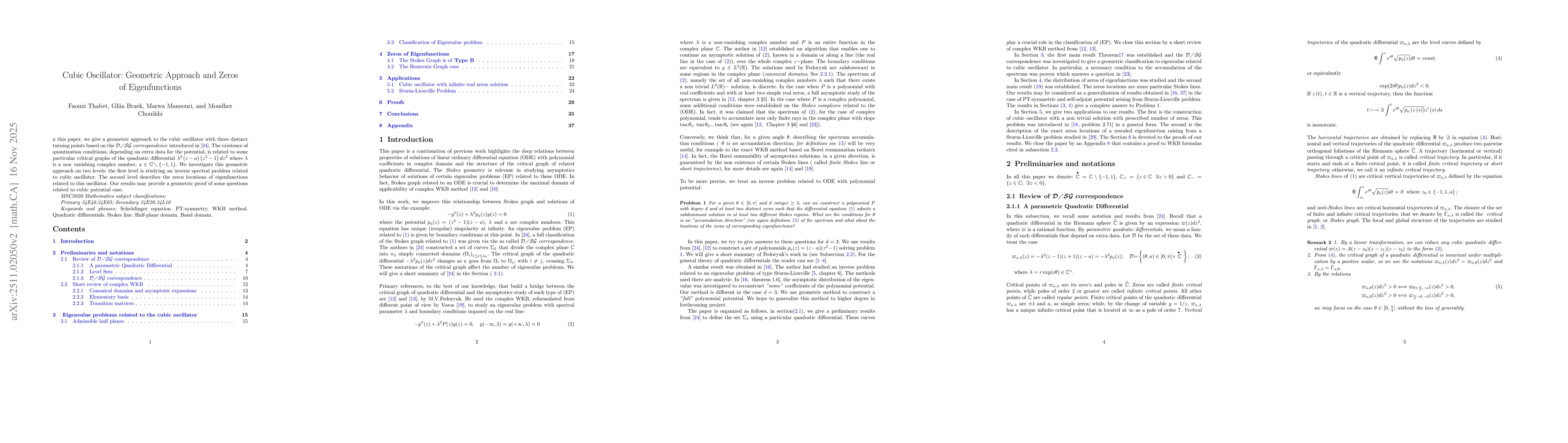 Thumbnail for Cubic Oscillator: Geometric Approach and Zeros of Eigenfunctions