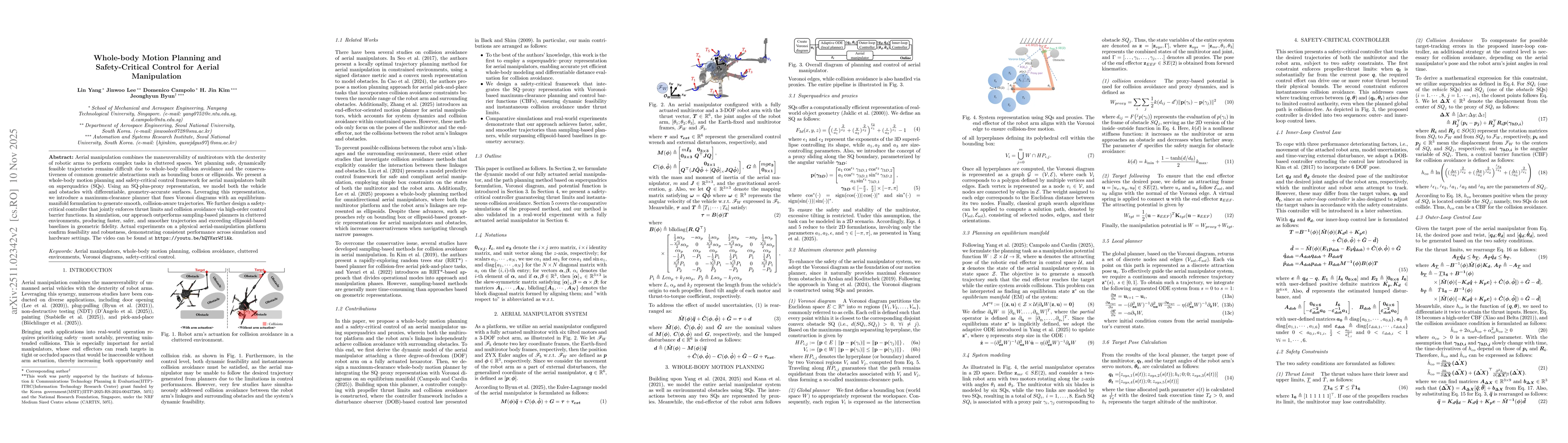 Thumbnail for Whole-body motion planning and safety-critical control for aerial manipulation