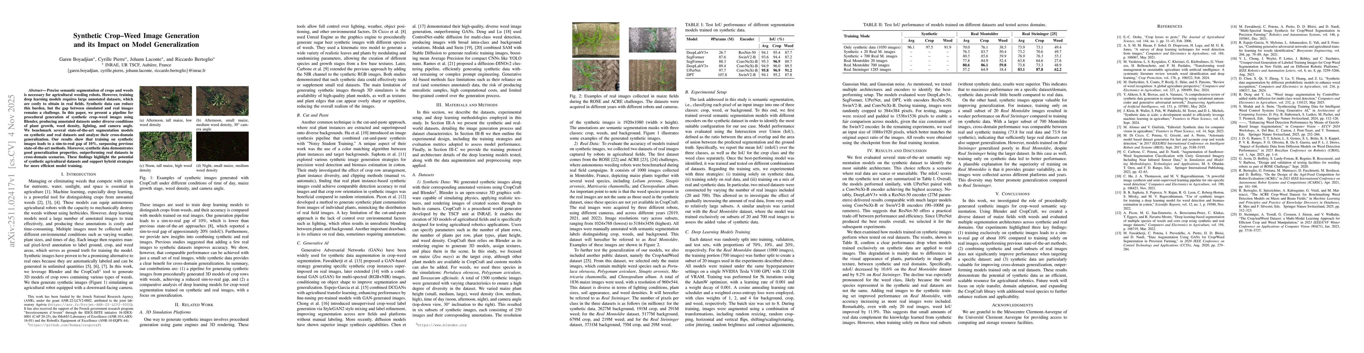 Thumbnail for Synthetic Crop-Weed Image Generation and its Impact on Model Generalization