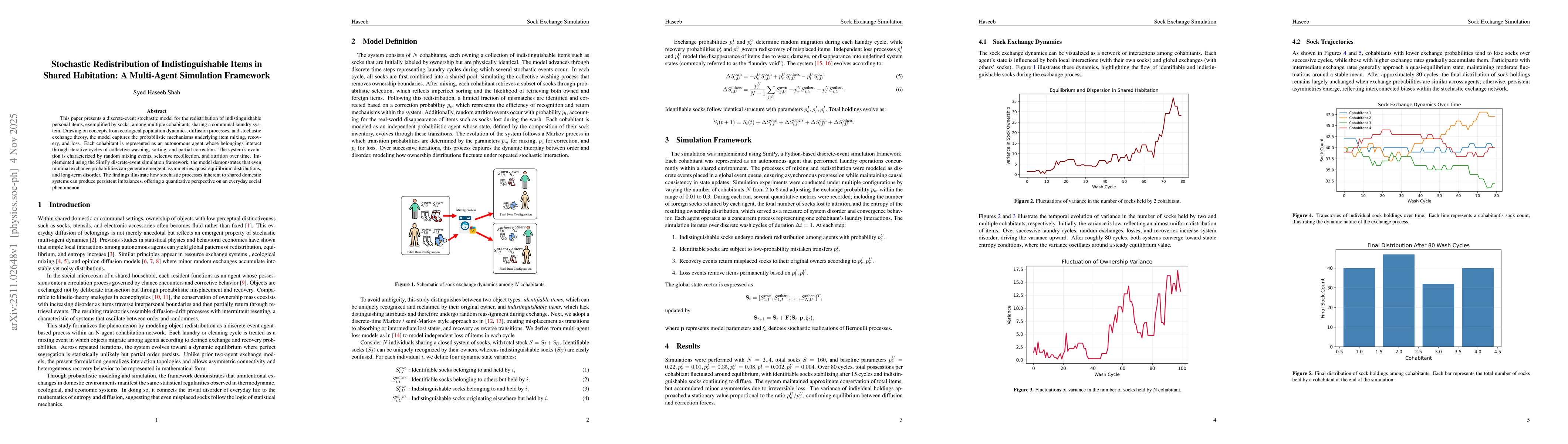 Thumbnail for Stochastic Redistribution of Indistinguishable Items in Shared Habitation: A Multi-Agent Simulation Framework