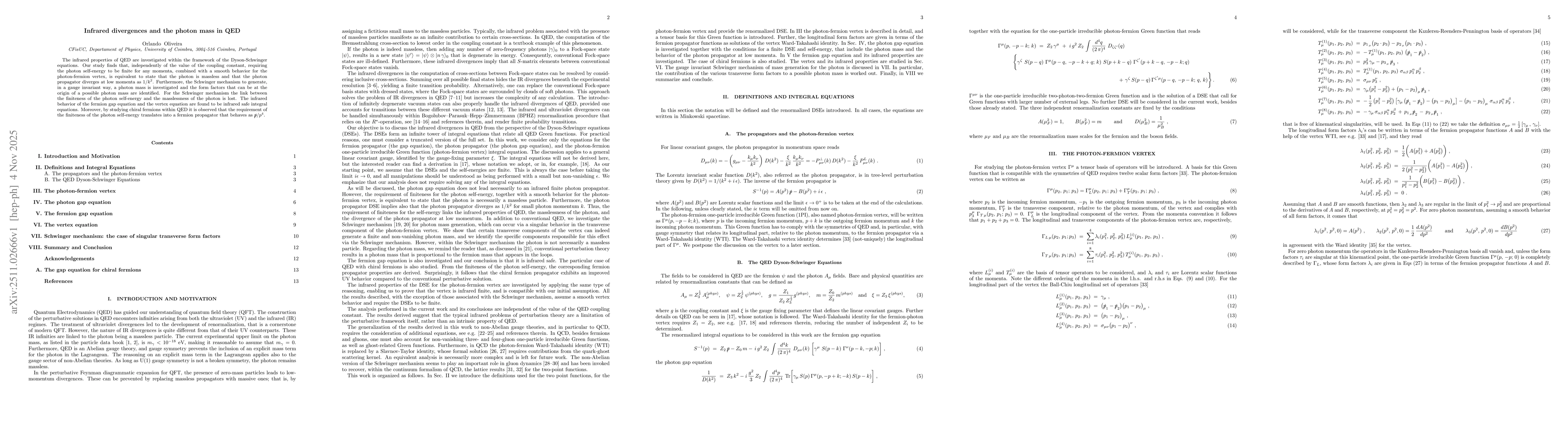 Thumbnail for Infrared divergences and the photon mass in QED
