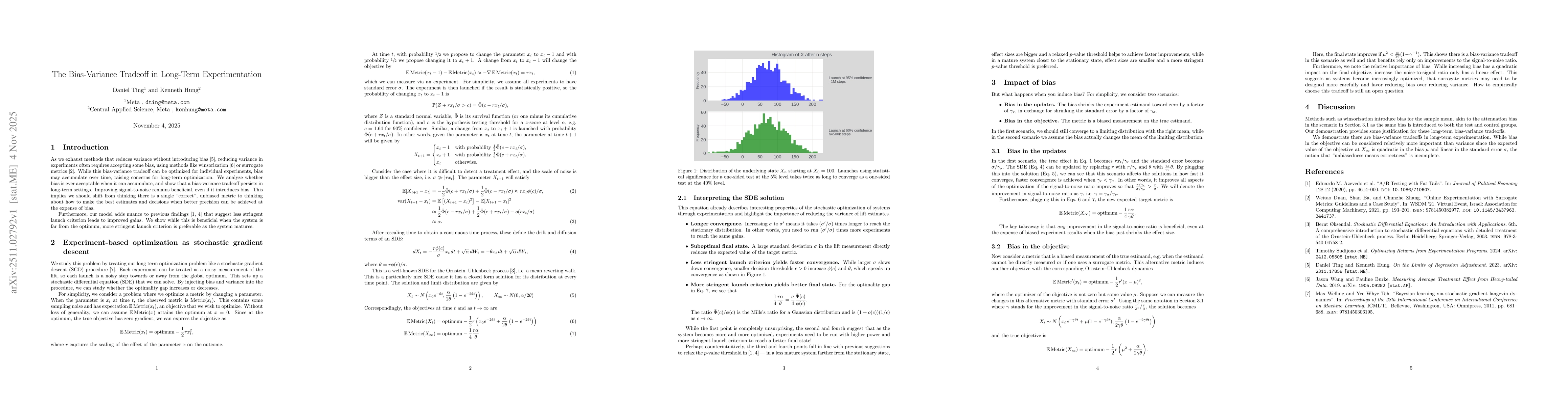 Thumbnail for The Bias-Variance Tradeoff in Long-Term Experimentation