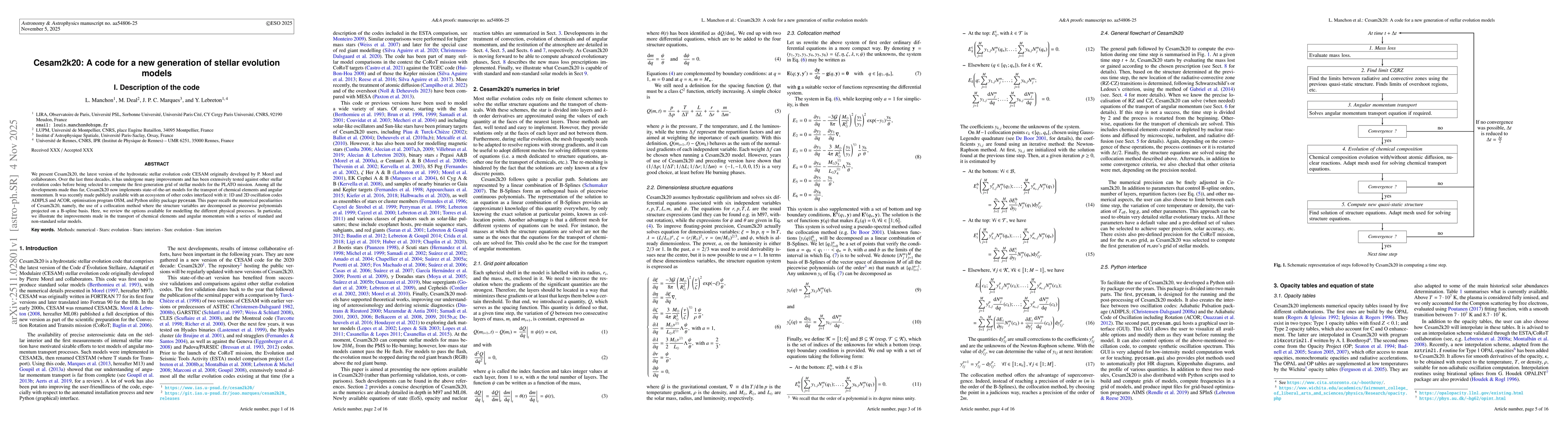 Thumbnail for Cesam2k20: A code for a new generation of stellar evolution models. I. Description of the code