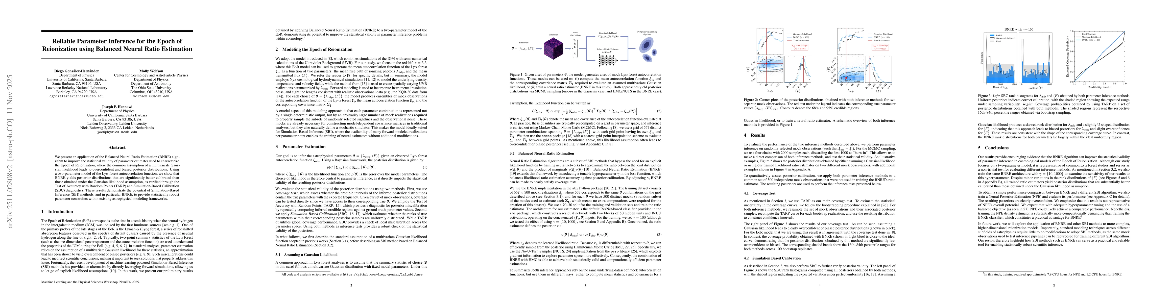 Thumbnail for Reliable Parameter Inference for the Epoch of Reionization using Balanced Neural Ratio Estimation