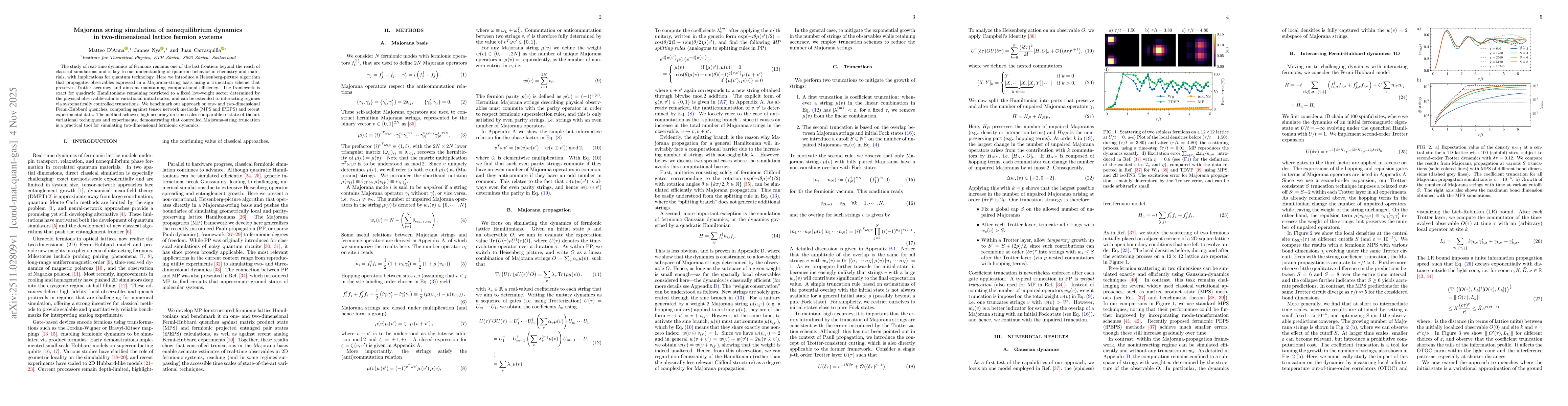 Thumbnail for Majorana string simulation of nonequilibrium dynamics in two-dimensional lattice fermion systems