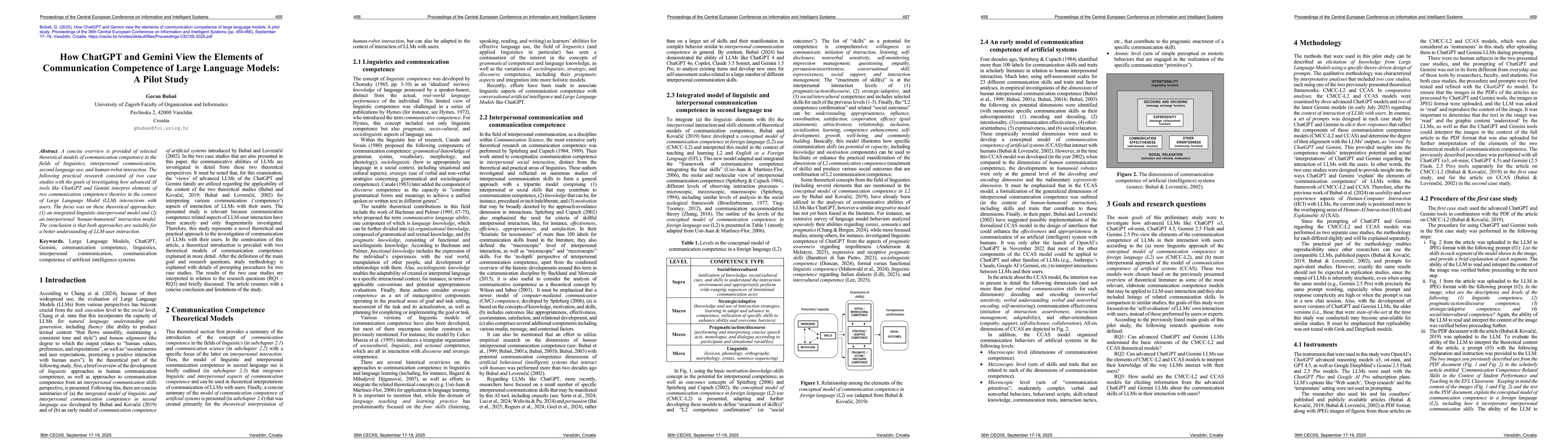 Thumbnail for How ChatGPT and Gemini View the Elements of Communication Competence of Large Language Models: A Pilot Study