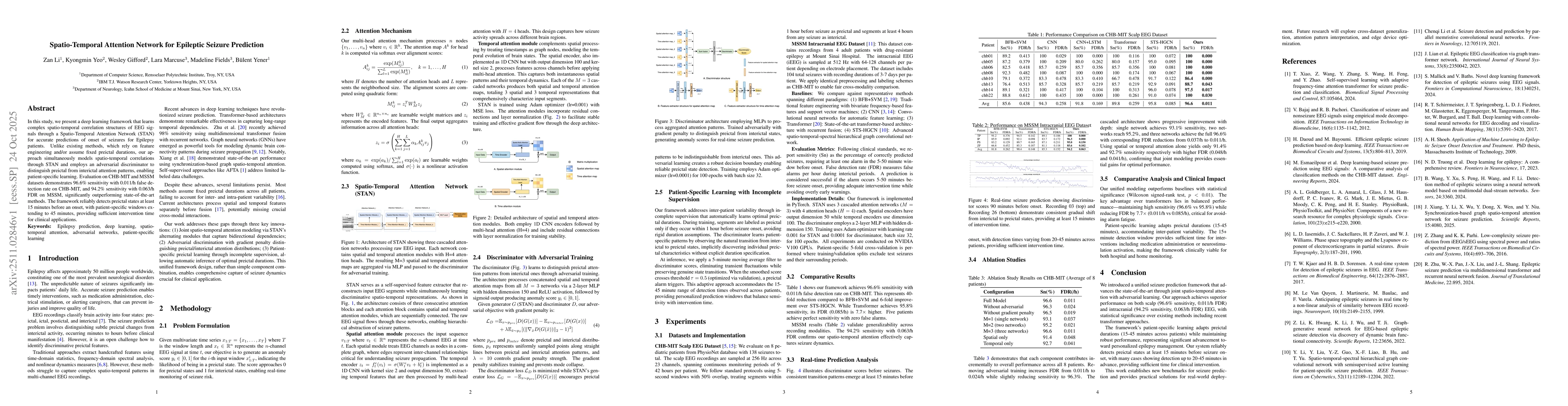 Thumbnail for Spatio-Temporal Attention Network for Epileptic Seizure Prediction