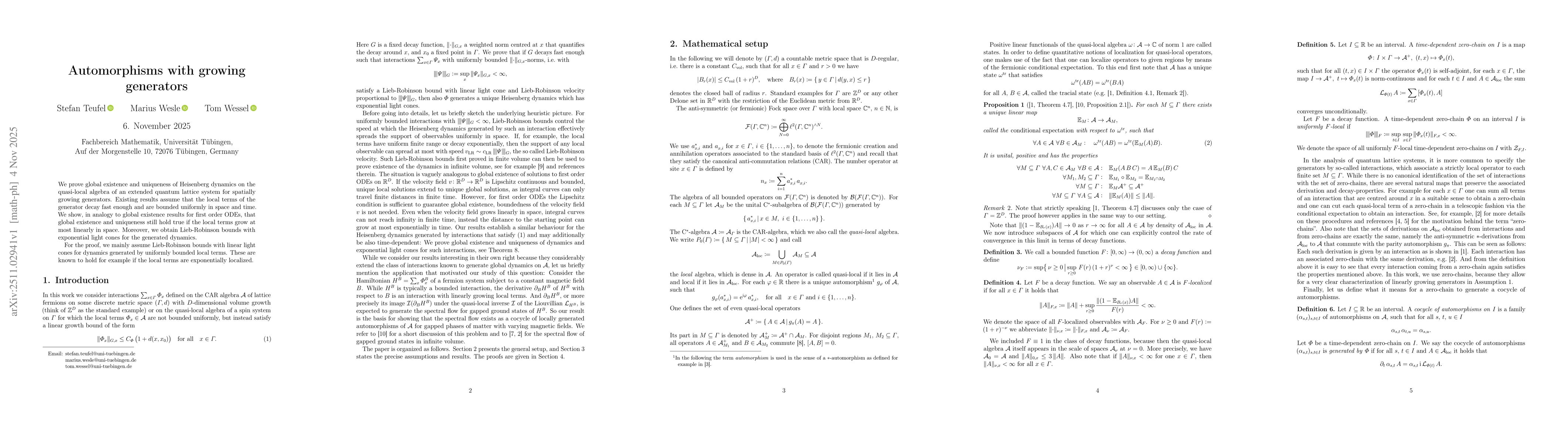 Thumbnail for Automorphisms with growing generators