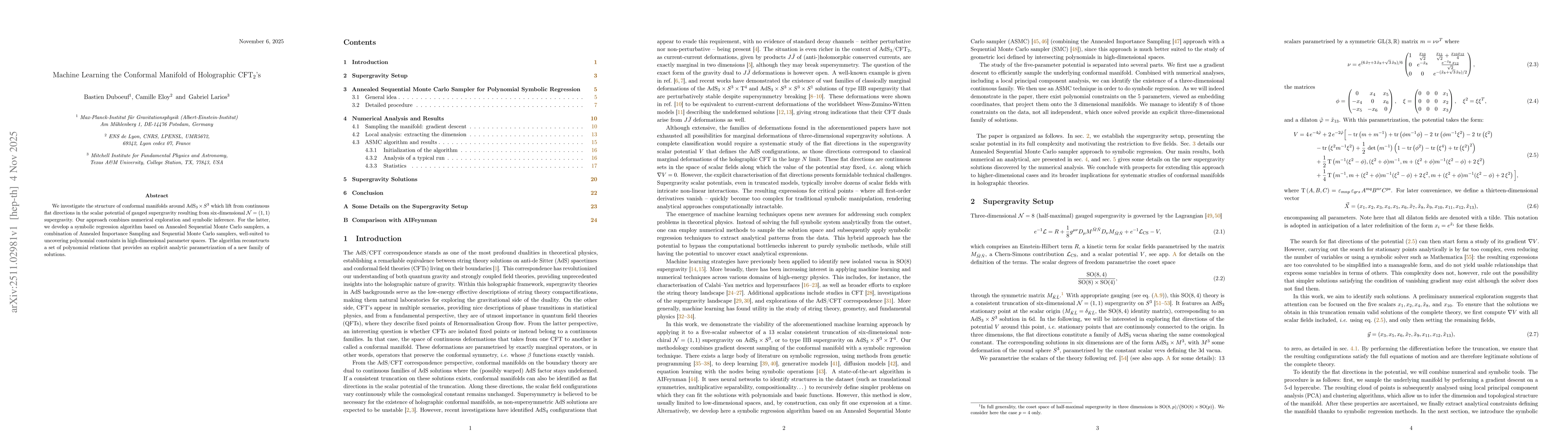 Thumbnail for Machine Learning the Conformal Manifold of Holographic CFT$_{2}$s
