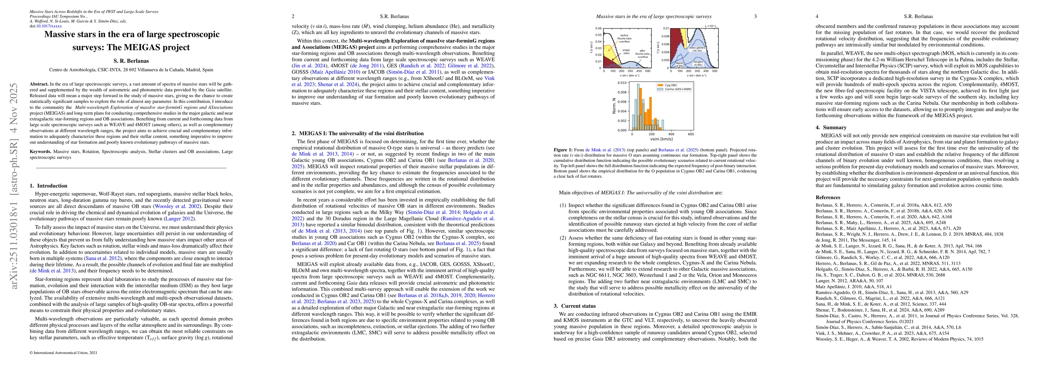Thumbnail for Massive stars in the era of large spectroscopic surveys: The MEIGAS project