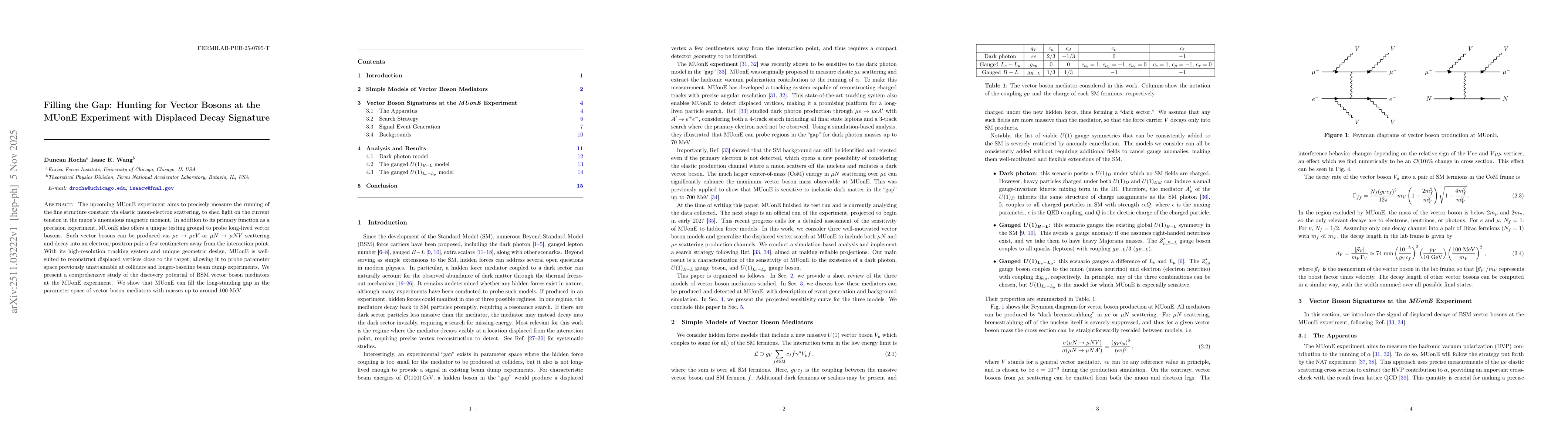 Thumbnail for Filling the Gap: Hunting for Vector Bosons at the MUonE Experiment with Displaced Decay Signature