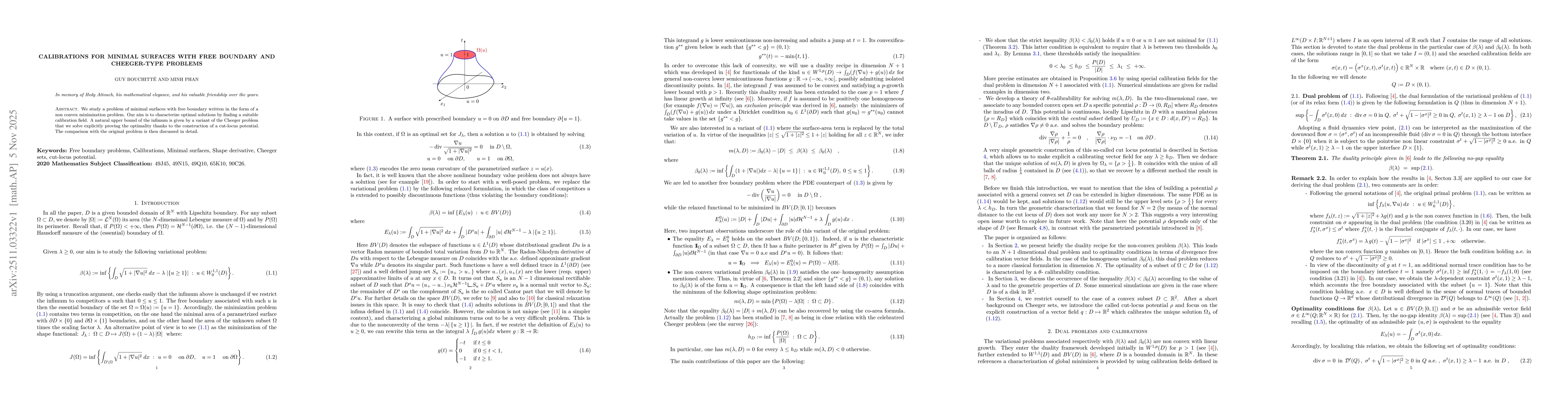 Thumbnail for Calibration for minimal surfaces with free boundary and Cheeger-type problems