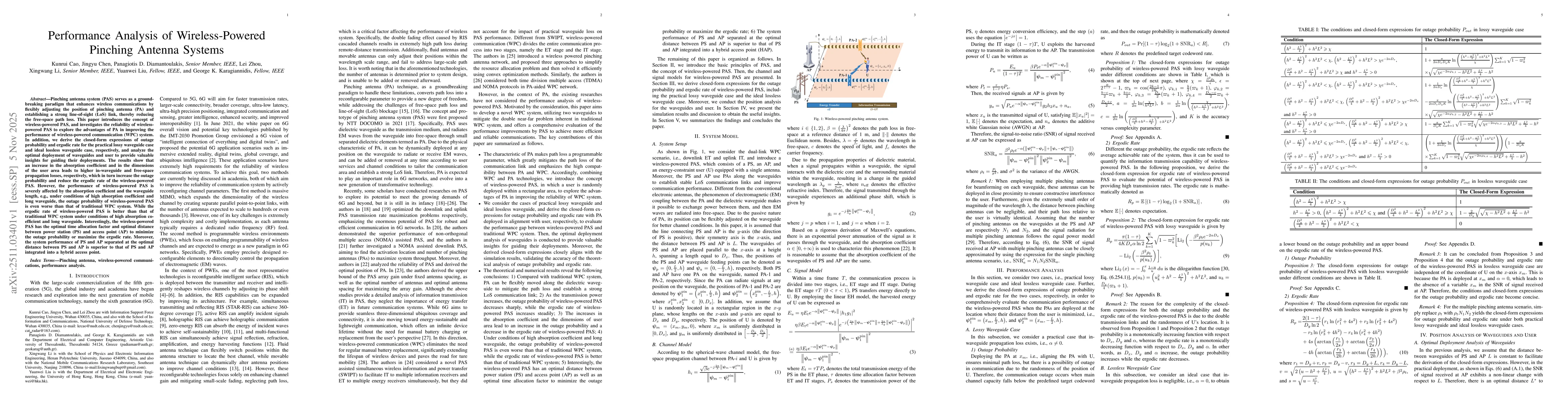 Thumbnail for Performance Analysis of Wireless-Powered Pinching Antenna Systems