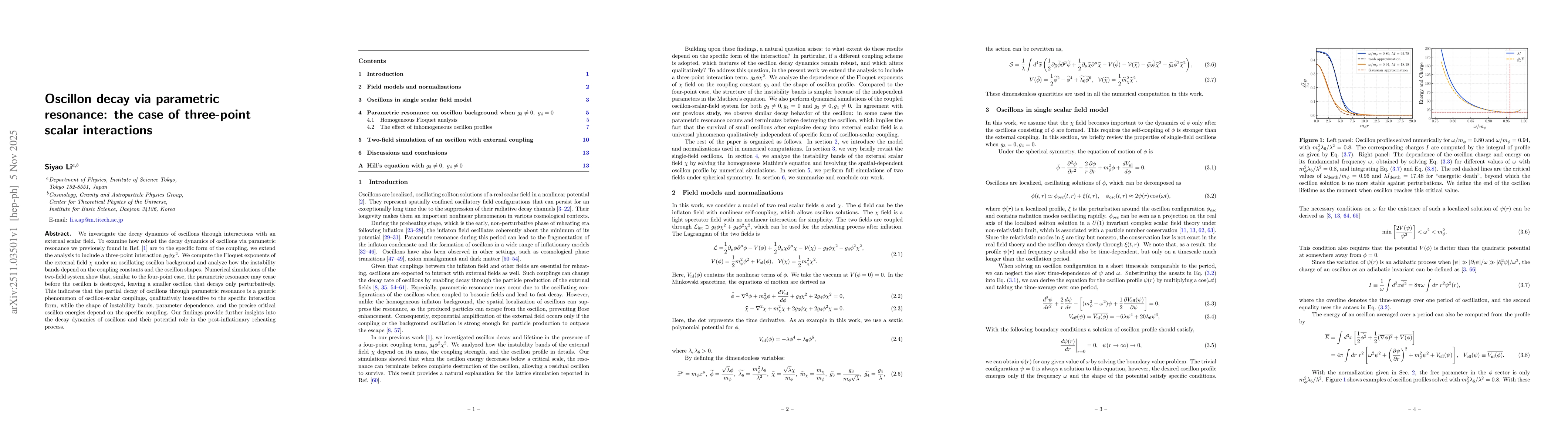 Thumbnail for Oscillon decay via parametric resonance: the case of three-point scalar interactions
