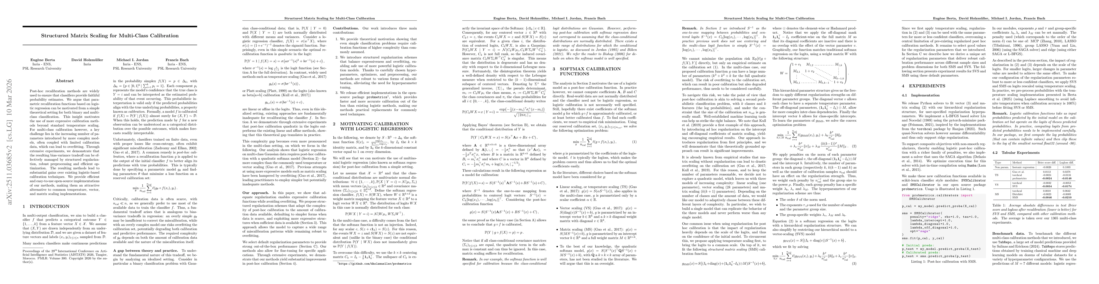 Thumbnail for Structured Matrix Scaling for Multi-Class Calibration
