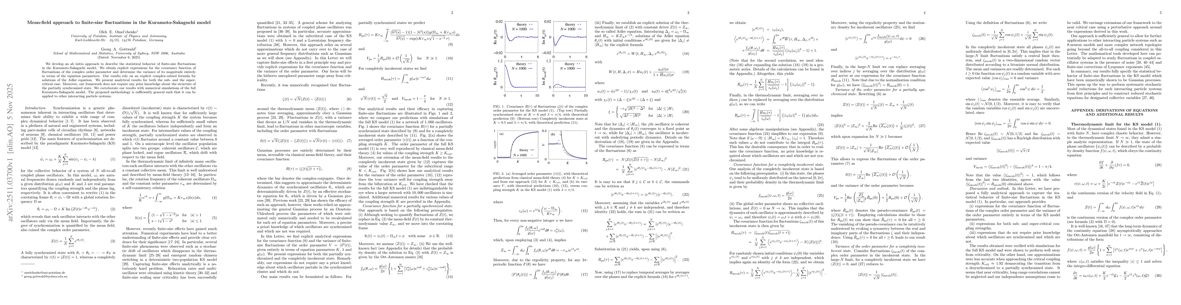 Thumbnail for Mean-field approach to finite-size fluctuations in the Kuramoto-Sakaguchi model