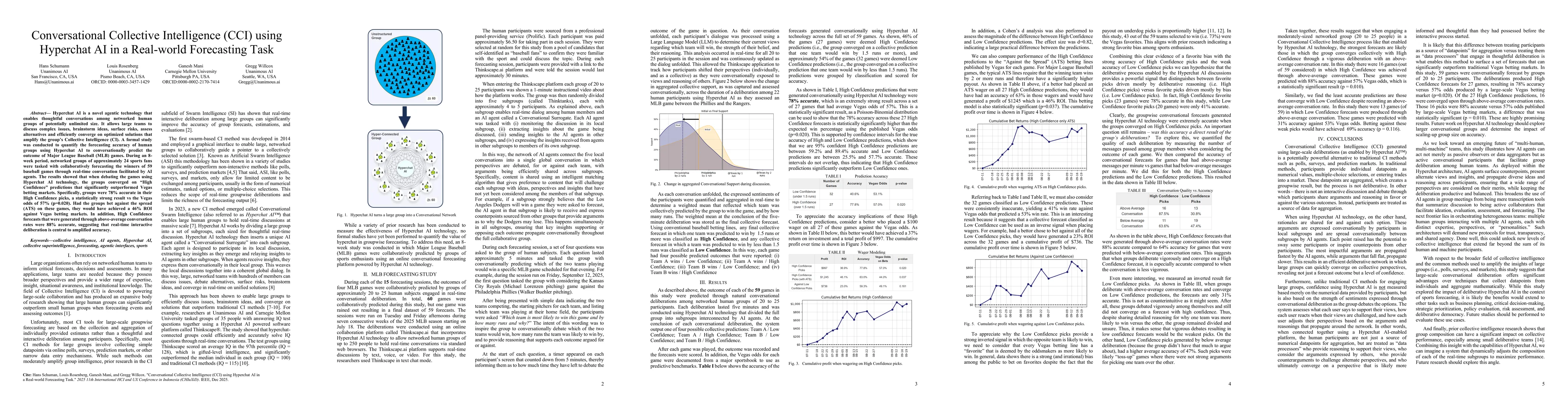 Thumbnail for Conversational Collective Intelligence (CCI) using Hyperchat AI in a Real-world Forecasting Task