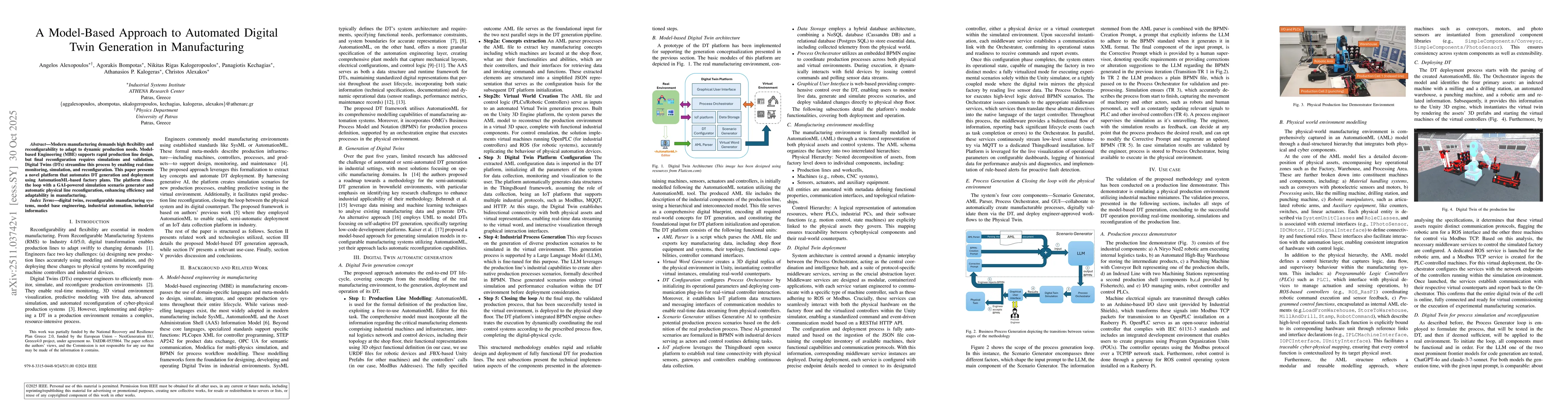 Thumbnail for A Model-Based Approach to Automated Digital Twin Generation in Manufacturing