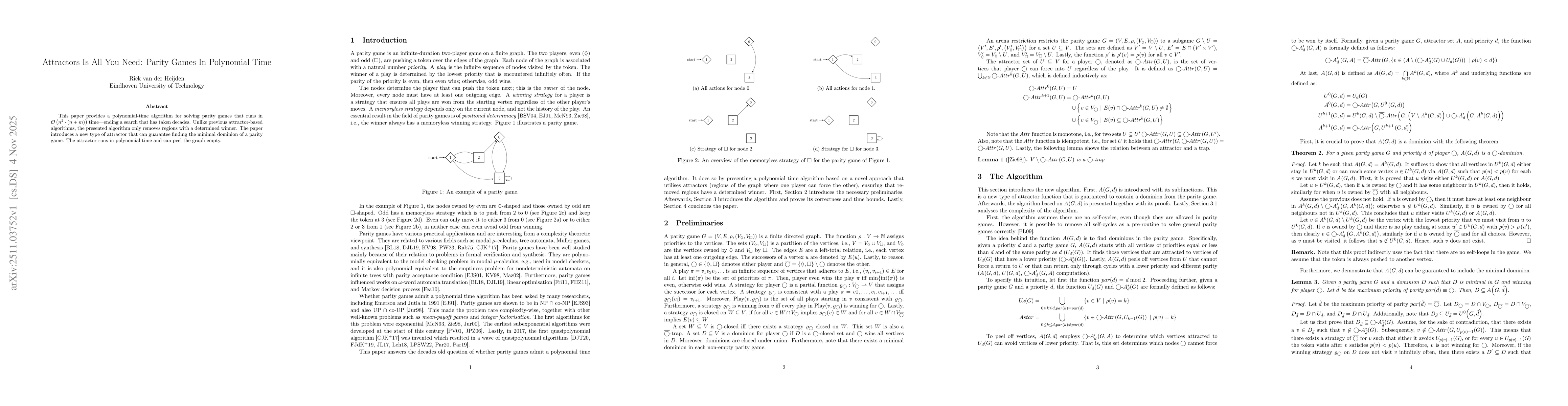 Thumbnail for Attractors Is All You Need: Parity Games In Polynomial Time
