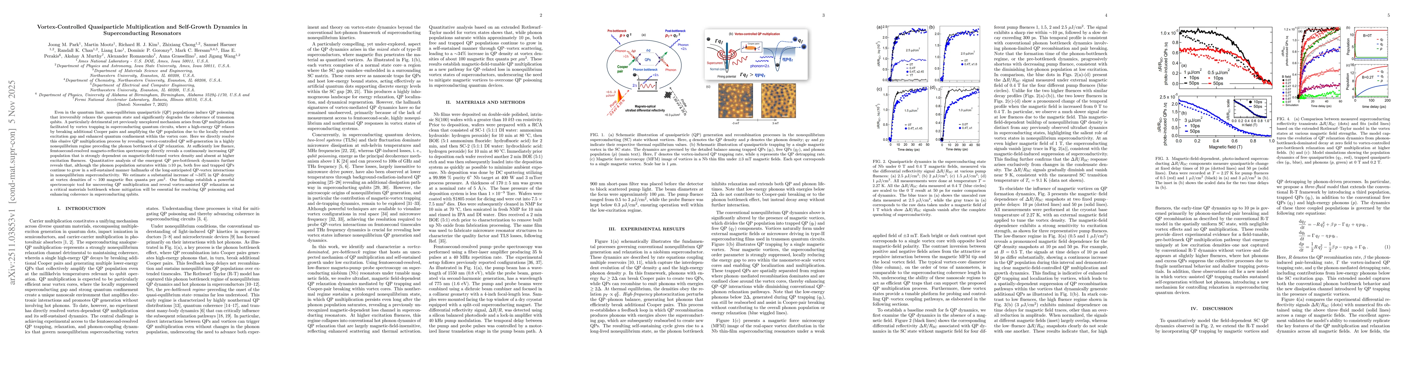 Thumbnail for Vortex-Controlled Quasiparticle Multiplication and Self-Growth Dynamics in Superconducting Resonators