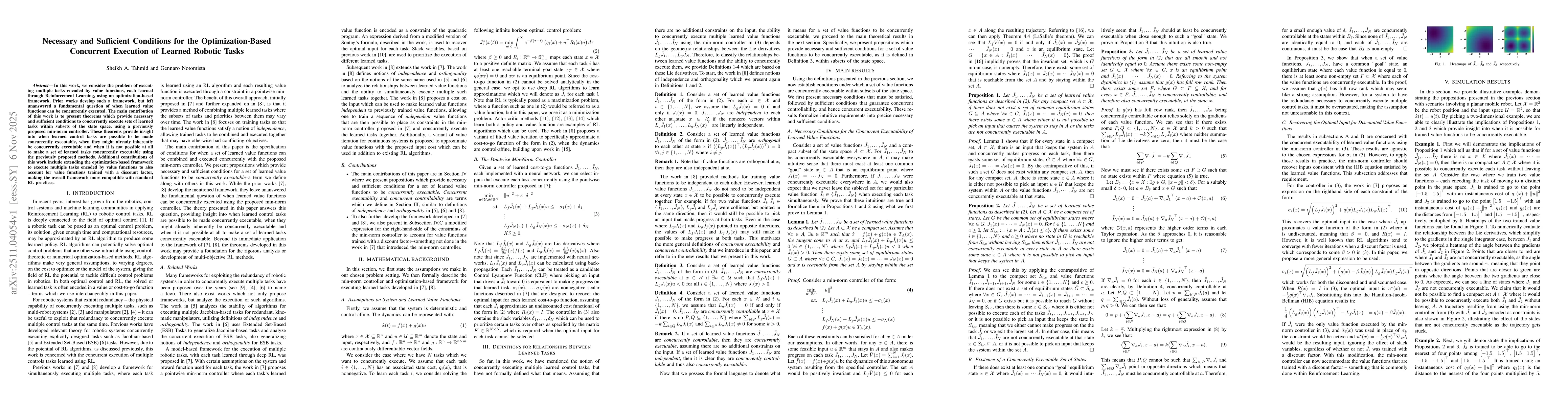 Thumbnail for Necessary and Sufficient Conditions for the Optimization-Based Concurrent Execution of Learned Robotic Tasks